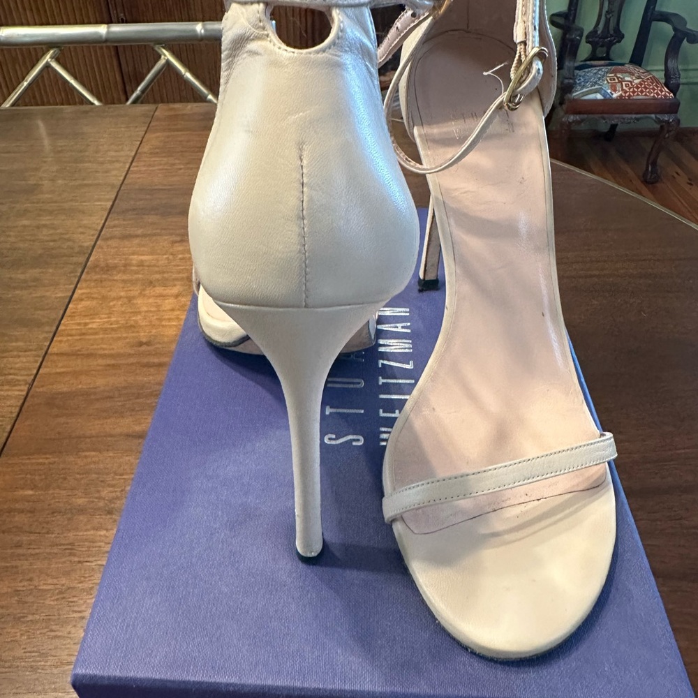 Stuart Weitzman Nudist Leather Heels